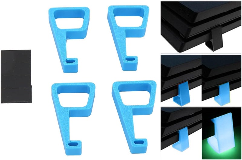 ciciglow Bracket for Slim, 4PCS Console Horizontal Holder Game Machine Cooling Legs with Anti Slip Pads, Heightening Bracket for Slim, for Better Heat Dissipation (Blue) - Image 5
